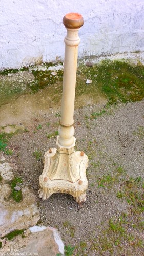 Colonna tornita laccata - laccata, in