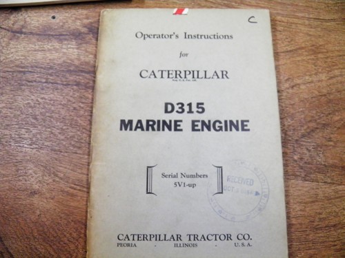 Cat caterpillar d315 - cat, marine