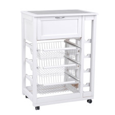 Carrello da cucina portapane e