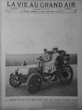 1896 1907 Automobile Elettrica Krieger Cottereau Clement 14 Giornali Antichi