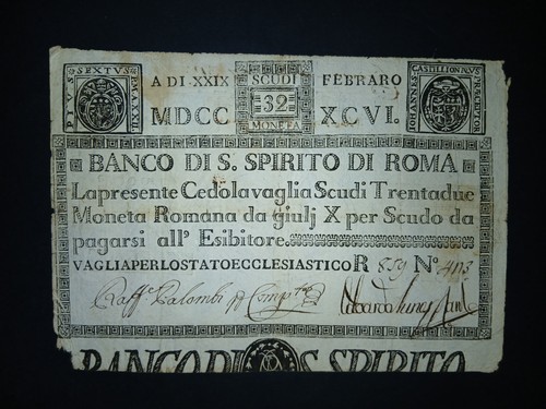 Scudi banco santo - banco, spirito