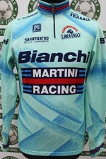Giacca jacket ciclismo SANTINI BIANCHI TG M F796 bike shirt maillot trikot