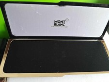 scatola Astuccio portapenne Mont Blanc vintage nero plastica imbottito