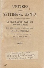 Uffizio della settimana santa - uffizio,