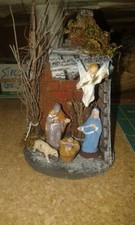 Presepe artigianale in sughero