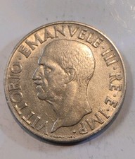 Moneta 1 Lira 1942 Italia Re