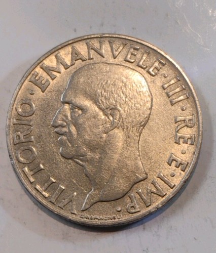 Moneta lira 1942 italia - 1942, re