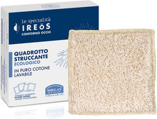 , IREOS, Panno Struccante Viso Morbido E Ecologico in Cotone, 4 Maxi Dischetti S