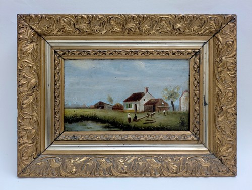 Dipinto olio firmato - firmato, 1900