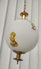 LAMPADARIO VINTAGE PER CAMERETTA BAMBINI ANNI 50/60 vetro e ottone