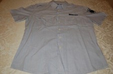 Blauer, Camicia uomo, Blu riga bianca, Cotone, tg L, usata