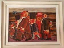 FRANZ BORGHESE OLIO SU TELA 50x70  AUTENTICA SU FOTO