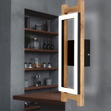 Lampada Da Parete In Legno