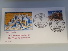 FRANCOBOLLI STAMPS 1007/1072 IX CENTENARIO S.PIER DAMIANI FDC 1972 (A6)
