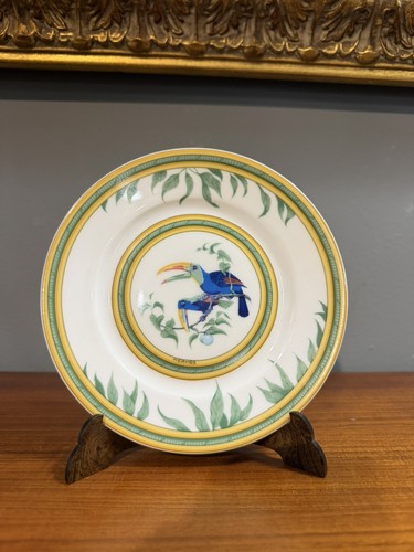 Hermès plate 19cm toucans - hermès,