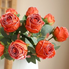 Bouquet di rose realistico fiore artificiale per matrimonio fotografia decorazione casa