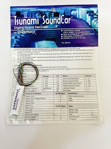 Soundtraxx tsunami 829100 - soundtraxx,