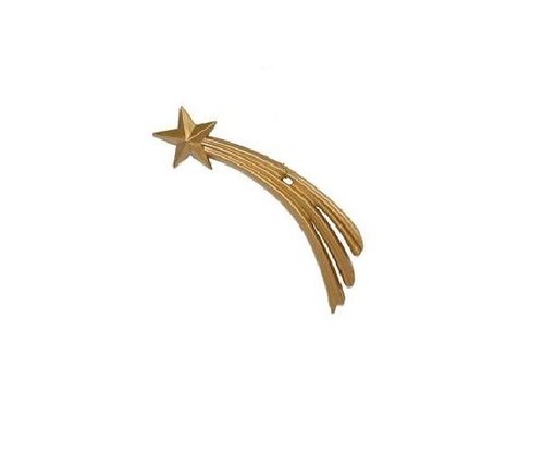 Stella cometa oro plastica - in,