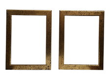 Coppia 2 Cornici Oro Moderno