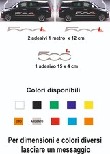 adesivi Fiat 500 L 2 pezzi per