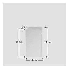 200 pz buste trasparenti sacchetti per alimenti con chiusura ermetica | 6 x 10 c