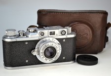 COMPLETAMENTE REVISIONATO CON TENDE NUOVE! Macchina fotografica RF URSS "ZORKI 1" + obiettivo INDUSTAR-22