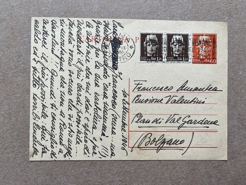 Intero postale italia - p),