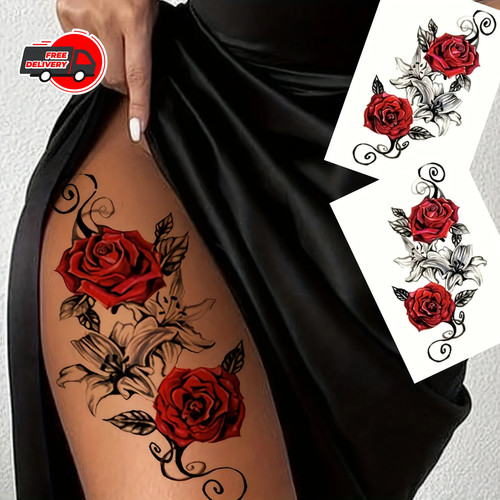 Pezzi tatuaggi rossi - tatuaggi,