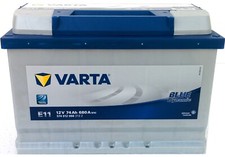 BATTERIA AVVIAMENTO AUTO VARTA E11 12V 74AH 680A POLO POSITIVO DESTRA