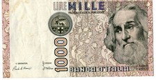 ITALY 1000 Lire - Issue Date