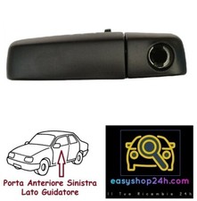 MANIGLIA ESTERNA ANTERIORE SINISTRA APRI PORTA PER FIAT PANDA 169 2003 2012 NERA