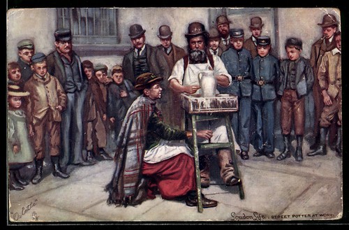 Cartolina artista londra - cartolina,