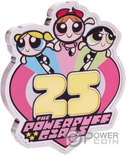 POWERPUFF GIRLS 25° anniversario 3 oz moneta argento 5$ Niue 2024