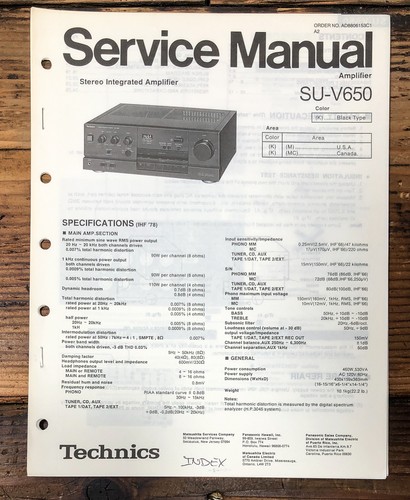 Technics v650 amplificatore - su-v650,