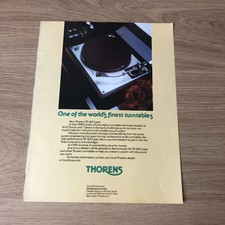 GRAM113 MAGAZINE ADVERT 11X8 THORENS TD 160 SUPER TURNTABLE