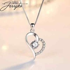 Collana donna cuore argento