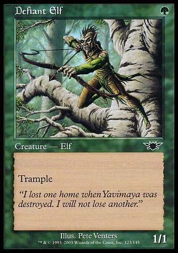 Mtg defiant elf exc elfo - elf,