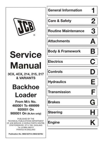 Jcb 3cx 4cx - 4cx,, 217