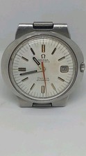 Rare montre homme de marque Oméga Genève Dynamic vintage automatic en acier 41mm