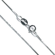argento Collana cm in catena