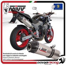 Terminale scarico Mivv Oval omologato titanio Honda Hornet 600 2003-2006