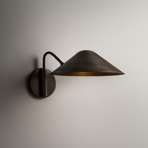 Modern brass wall - brass, mid
