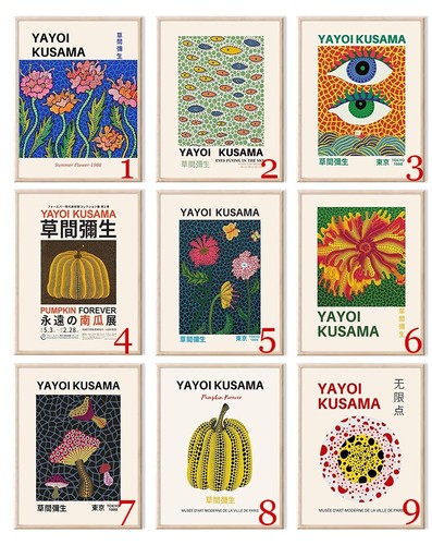 Poster yayoi kusama - poster, kusama,