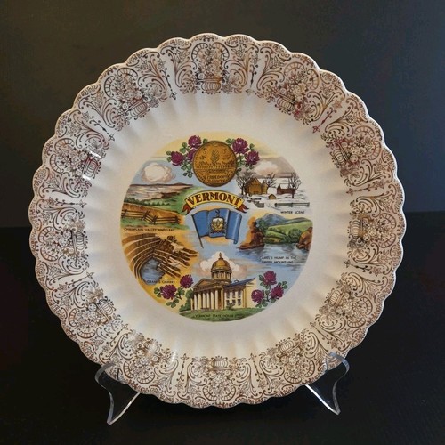 Piatto ricordo vintage vermont - piatto,