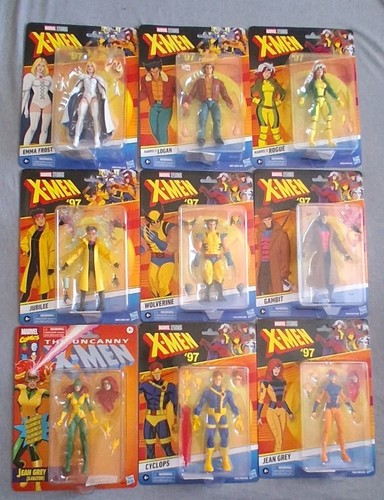 Lotto figurine men - x-men, marvel