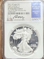 2021 proof silver - eagle, t2