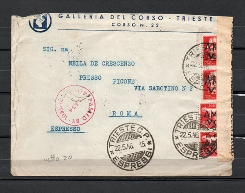 Amg storia postale - amg,