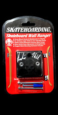 Appendiabiti da parete firmato Frankie Hill Skateboarding Skateboard Deck argento autografo