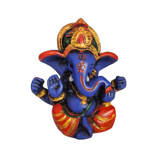 Ganesh bleu résine - bleu, 7cm