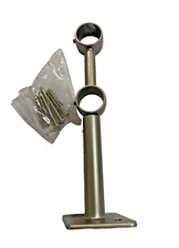 Supporto doppio bastoni tende chiuso ø 20 mm tenda metallo cromo satinato
